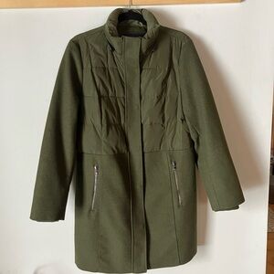 Lands’ End sz M wool blend coat